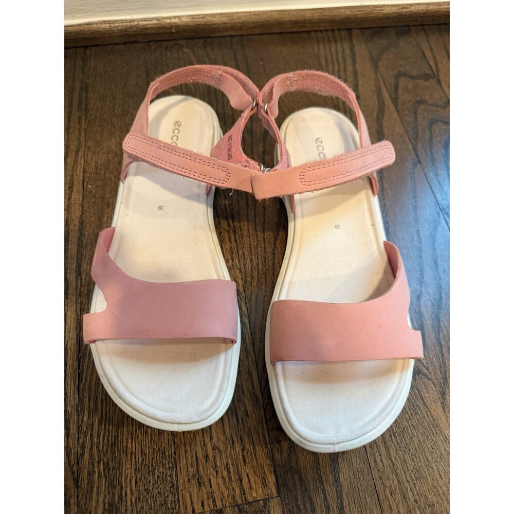 Ecco Cruise II Sandal, Strappy Leather, Sz 39 US 8/8.5 Rose Pink